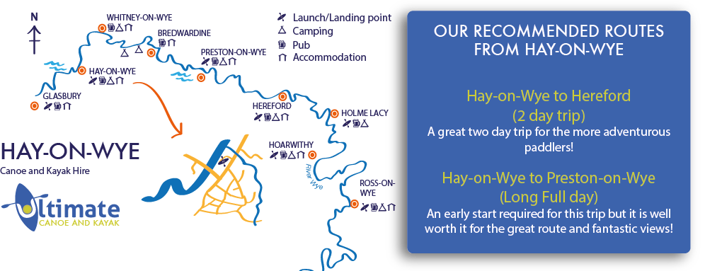 Hay on Wye to Hereford canoe